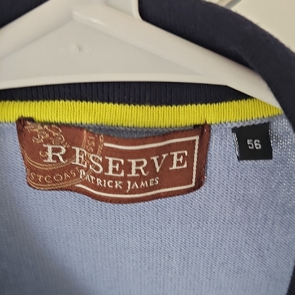 Patrick James Reserve Mens Blue Polo From Romania Size 56 - Picture 7 of 11